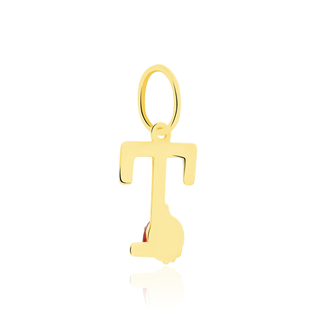 Pendentif Helidie Coccinelle Lettre Or Jaune - Pendentifs Enfant | Histoire d’Or