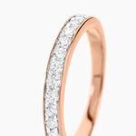 Demi-alliance Rhea Or Rose Diamant - Alliances Femme | Histoire d&rsquo;Or