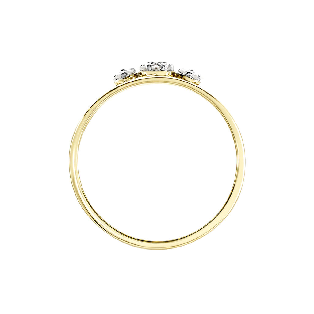 Bague Adamina Or Jaune Diamant - Bagues avec pierre Femme | Histoire d’Or