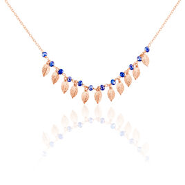 Collier Maxine Argent Rose Pierre De Synthese - Colliers fantaisie Femme | Histoire d’Or