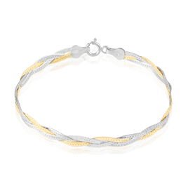 Bracelet Elae Argent Bicolore - Bracelets chaîne Femme | Histoire d’Or
