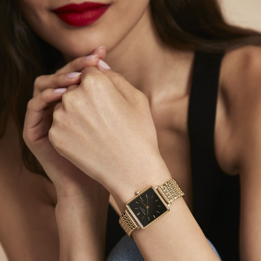Montre Rosefield The Boxy Noir - Montres Femme | Histoire d’Or