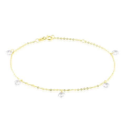 Bracelet Or Jaune Leucitica Oxydes De Zirconium - Bracelets Femme | Histoire d’Or