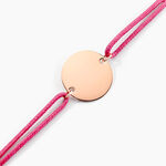 Bracelet Helenia Pastille Gravable Or Rose - Bracelets Naissance Enfant | Histoire d&rsquo;Or