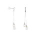 Boucles D'oreilles Pendantes Giacomo Or Blanc Perle De Culture - Boucles d'oreilles pendantes Femme | Histoire d’Or