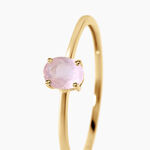 Bague Valentino Argent Dor&eacute; A L'Or 750/1000 Quartz - Bagues solitaires Femme | Histoire d&rsquo;Or