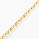 Bracelet Elviaae Maille Jaseron Or Jaune - Bracelets cha&icirc;ne Femme | Histoire d&rsquo;Or