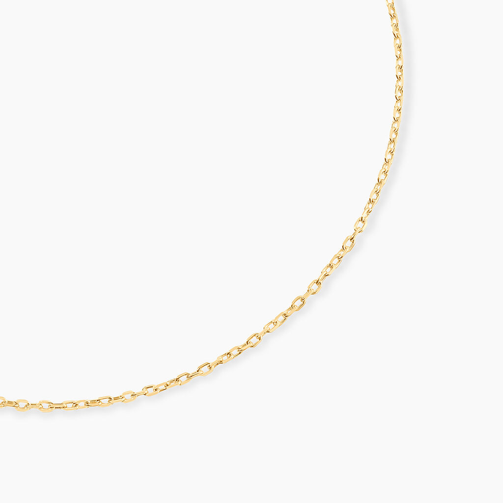 Chaîne Igoa Maille Forçat Diamantee Or Jaune - Chaines Femme | Histoire d’Or