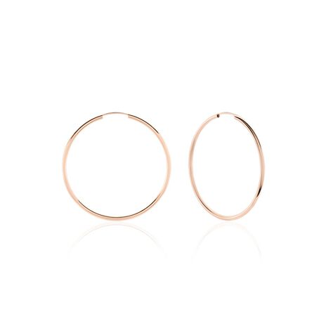 Créoles Valencina Or Rose - Boucles d'oreilles créoles Femme | Histoire d’Or