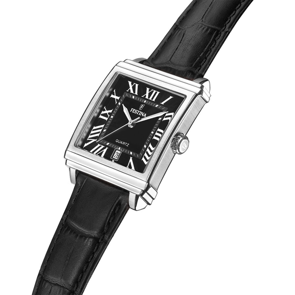 Montre Festina On The Square Noir - Montres Homme | Histoire d’Or