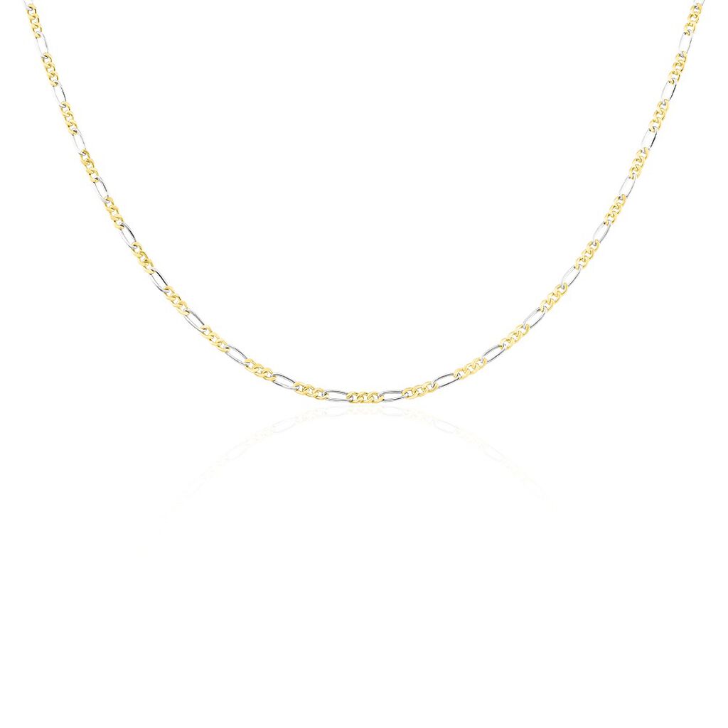 Collier Maille Meical Or Bicolore