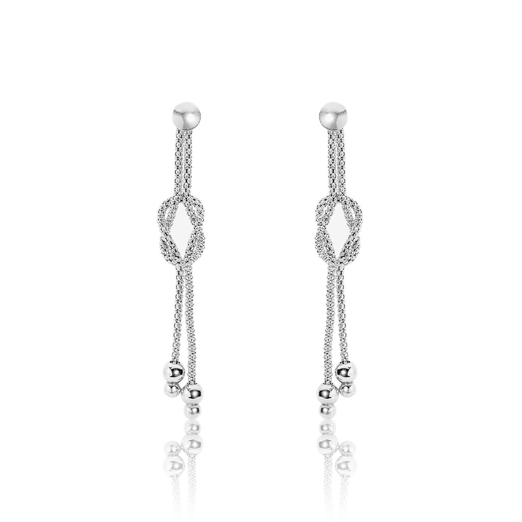 Boucles D'oreilles Pendantes Deauville Argent Blanc - Boucles d'oreilles fantaisie Femme | Histoire d’Or