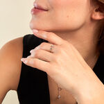 Bague Honey Argent Blanc Oxyde De Zirconium - Bagues solitaires Femme | Histoire d&rsquo;Or