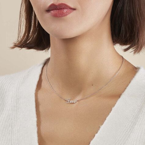 Collier Yuki Argent Blanc - Colliers fantaisie Femme | Histoire d’Or