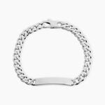 Bracelet Identit&eacute;e Casper Argent Blanc - F&ecirc;te des p&egrave;res Homme | Histoire d&rsquo;Or