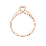 Bague Solitaire Collection Grace Or Rose Diamant - Bagues solitaires Femme | Histoire d&rsquo;Or