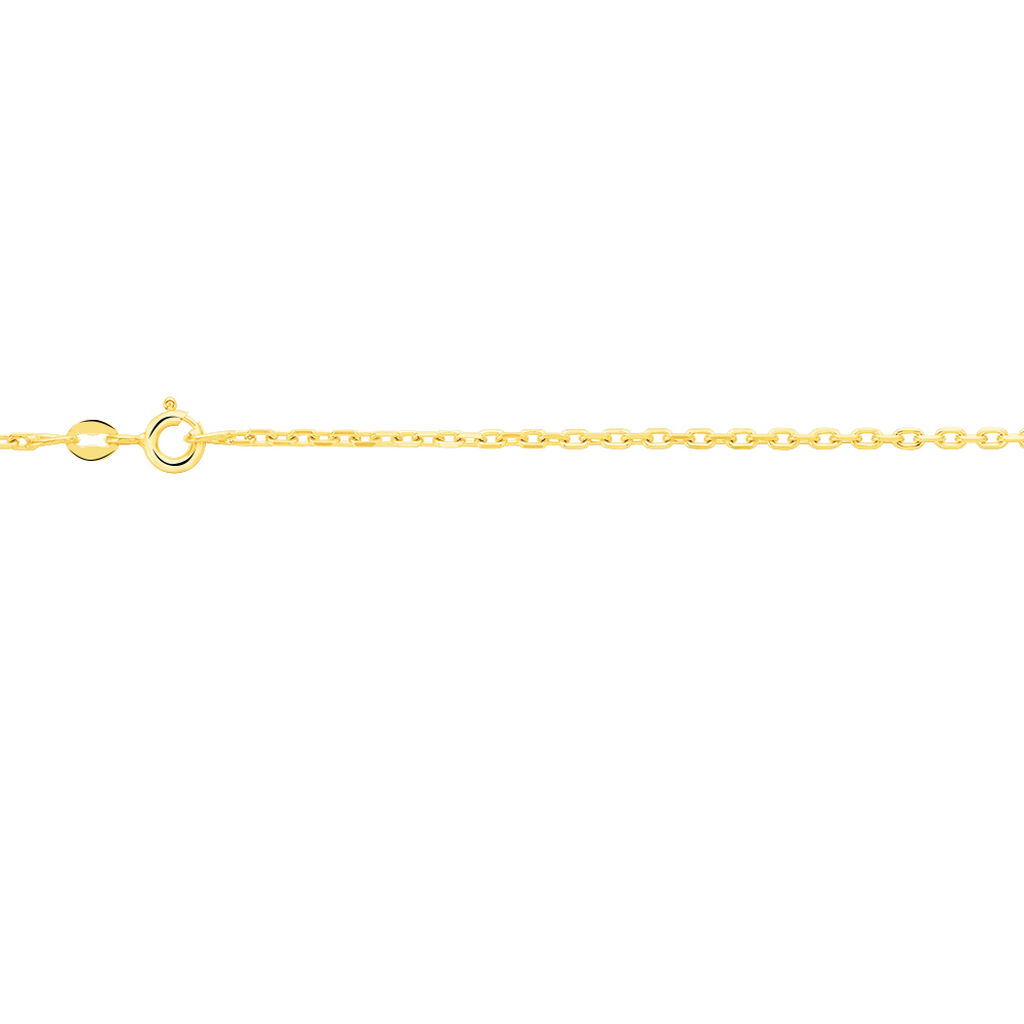 Chaîne Igoa Maille Forçat Diamantee Or Jaune - Chaines Femme | Histoire d’Or