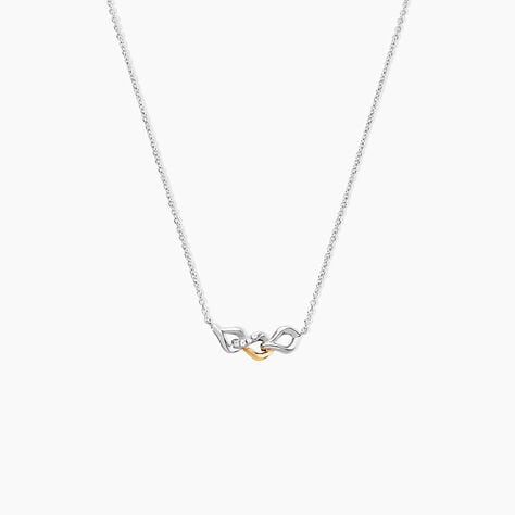 Collier Or Jaune Argent Blanc Oxyde De Zirconium - Colliers Femme | Histoire d&rsquo;Or