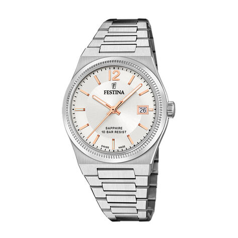 Montre Festina Swiss Made Argenté - Montres suisses Femme | Histoire d’Or
