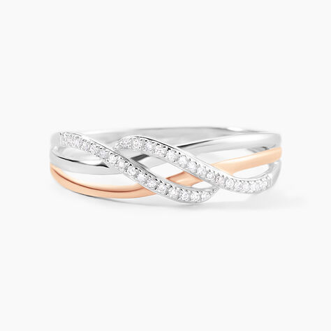 Bague Zinna Or Bicolore Diamant - Bagues avec pierre Femme | Histoire d&rsquo;Or