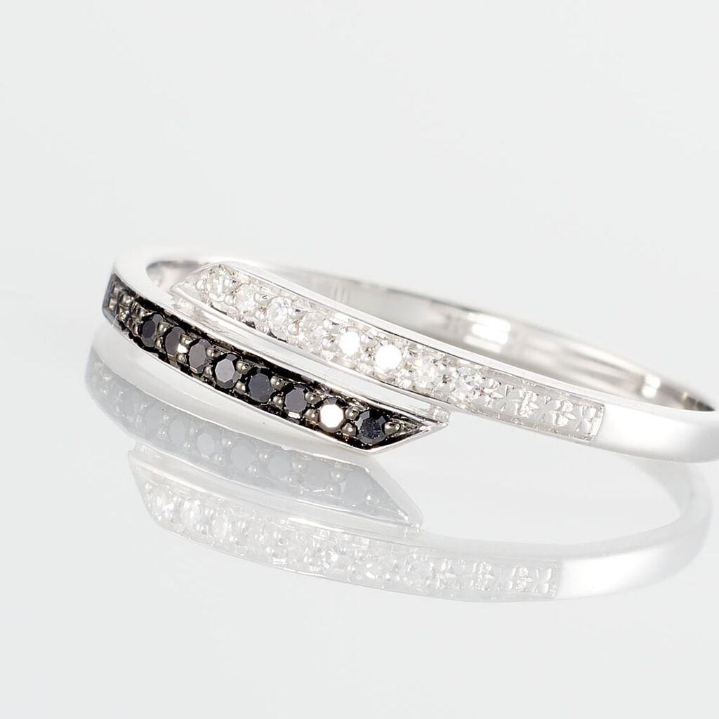 Bague Nazima Or Blanc Diamant - Bagues avec pierre Femme | Histoire d’Or