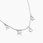 Collier Alessina Argent Blanc -  Femme | Histoire d&rsquo;Or