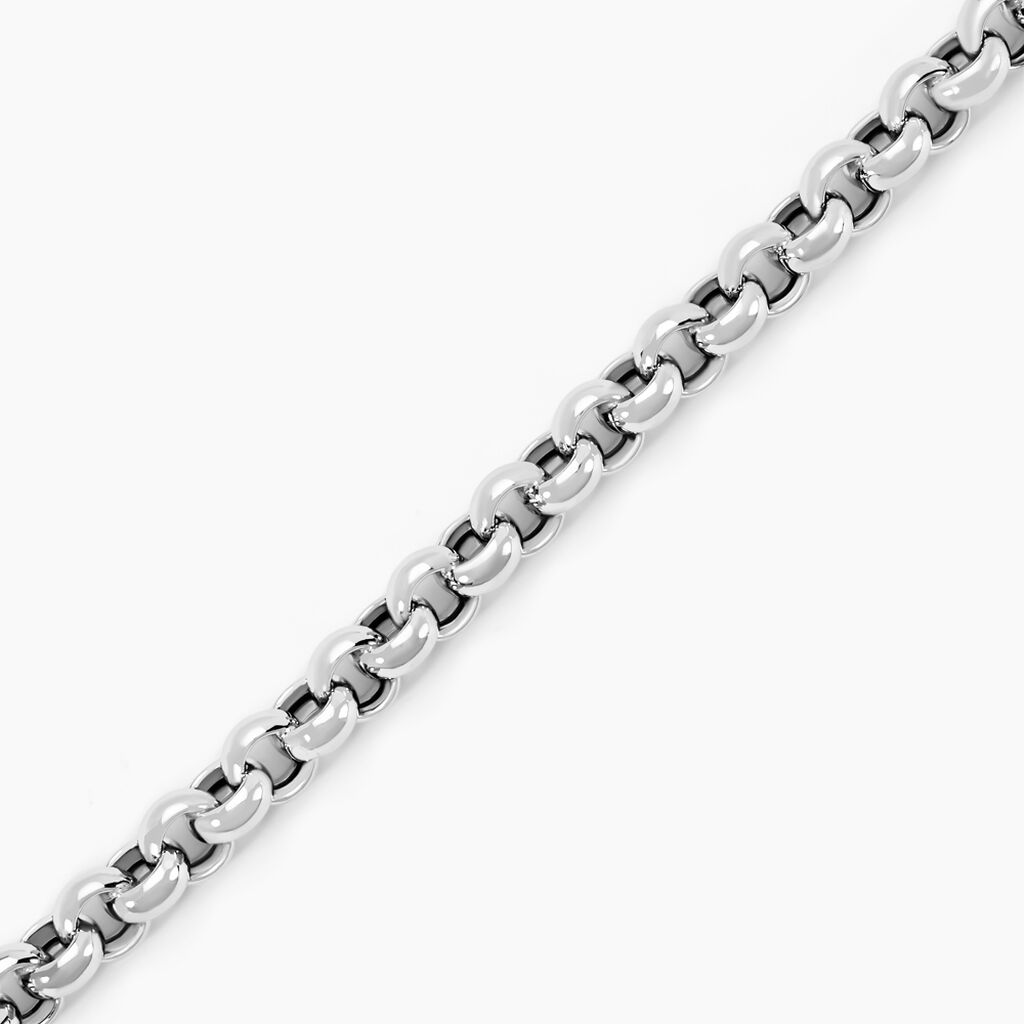 Bracelet Carola Maille Jaseron Argent Blanc - Bracelets chaîne Femme | Histoire d’Or