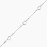 Bracelet Triple Argent Blanc Oxyde De Zirconium - Bracelets Femme | Histoire d&rsquo;Or