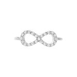 Bague Klothilda Or Blanc Oxyde De Zirconium - Bagues solitaires Femme | Histoire d&rsquo;Or