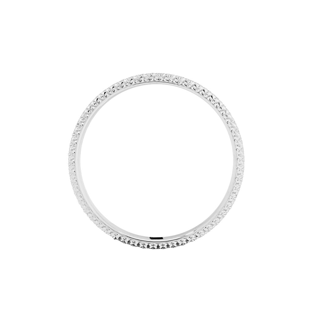 Alliance Multi Facettes Diamantee Or Blanc - Alliances Unisex | Histoire d’Or