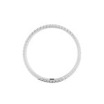 Alliance Multi Facettes Diamantee Or Blanc - Alliances Unisex | Histoire d&rsquo;Or