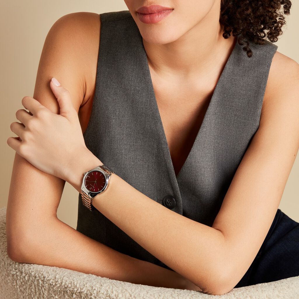Montre Pierre Lannier Roxane Fuschia - Montres Femme | Histoire d’Or