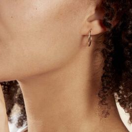 Créoles Dominae Or Jaune - Boucles d'oreilles créoles Femme | Histoire d’Or