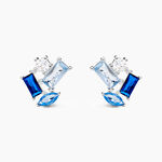 Boucles D'oreilles Puces Guillemette Argent Blanc Pierre D'imitation - Boucles d'oreilles fantaisie Femme | Histoire d&rsquo;Or