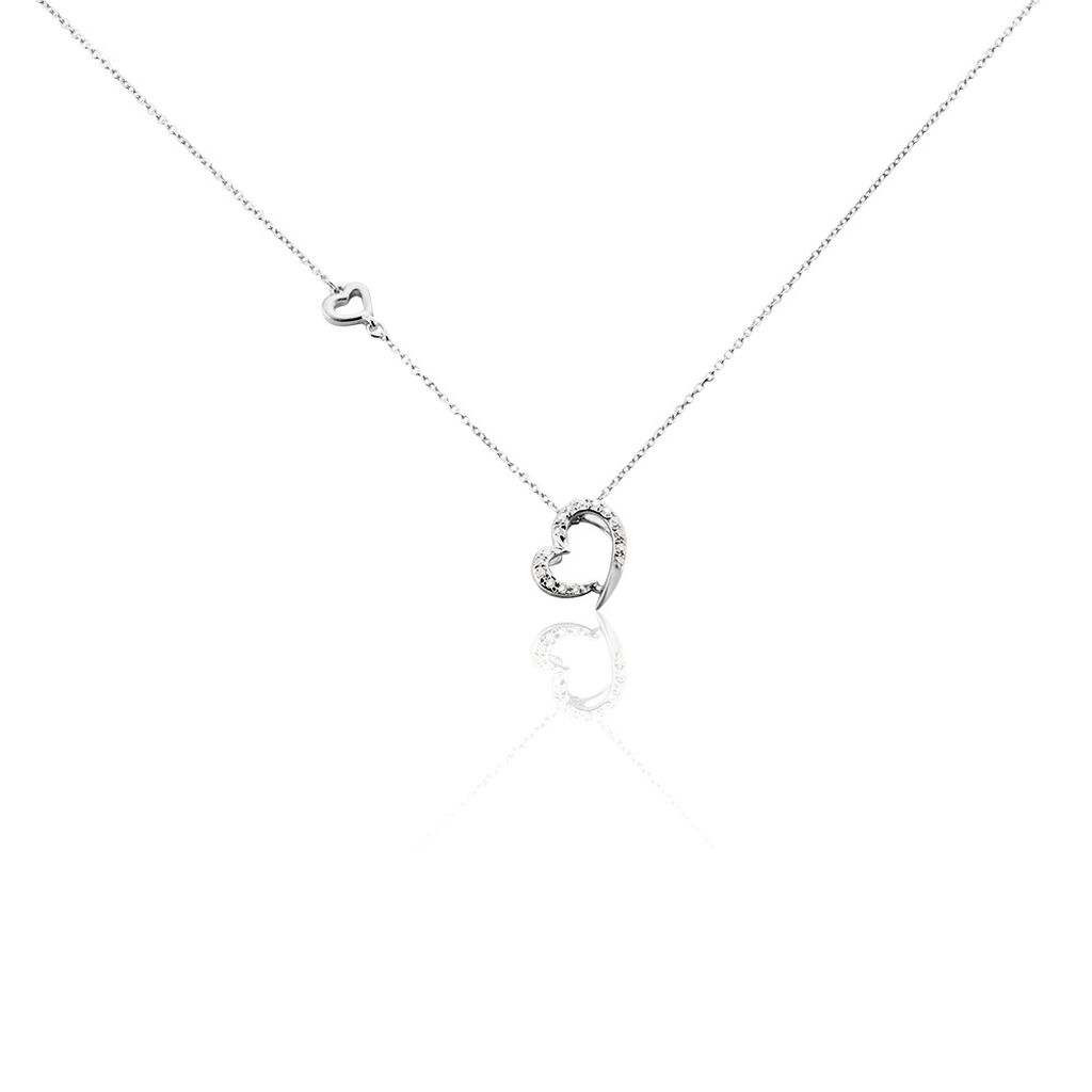 Collier Louise Or Blanc Diamant - Colliers Femme | Histoire d’Or
