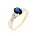 Bague Or Jaune Candice Topaze - Bagues solitaires Femme | Histoire d’Or