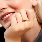 Bague Tiwa Argent Bicolore Oxyde De Zirconium - Bagues avec pierre Femme | Histoire d&rsquo;Or