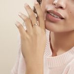 Bague Emilia Or Rose Diamant - Bagues avec pierre Femme | Histoire d&rsquo;Or