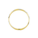 Alliance Strie Fantaisie Demi Jonc Classique Or Bicolore - Alliances Unisex | Histoire d&rsquo;Or