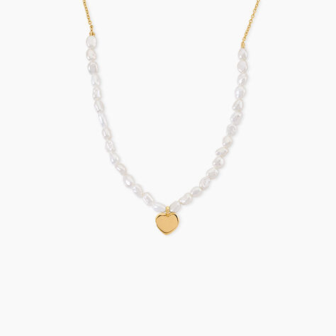 Collier Loving Pearl Argent Dor&eacute; A L'Or 750/1000 Perle De Culture - F&ecirc;te des m&egrave;res Femme | Histoire d&rsquo;Or