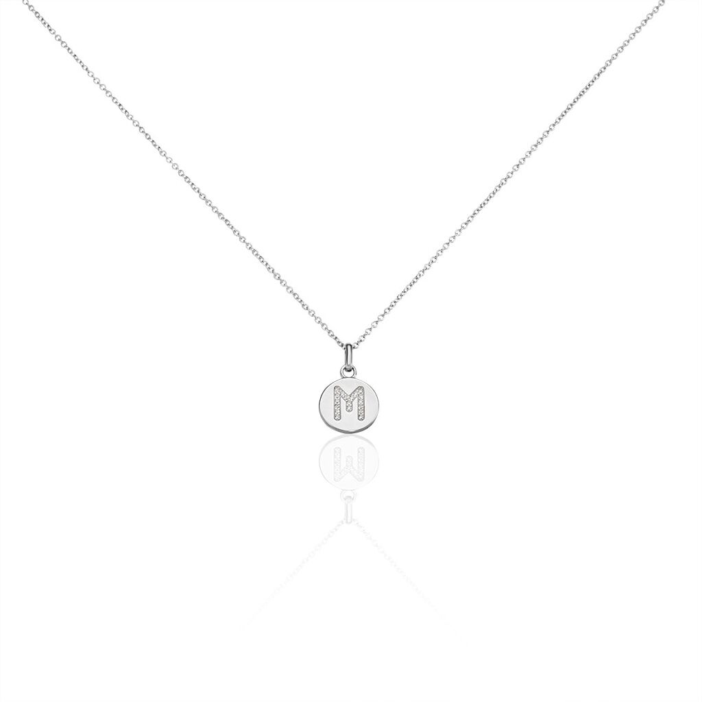 Collier Argent Eugenien Oxydes De Zirconium