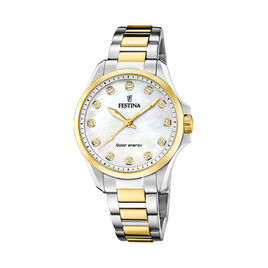 Montre Festina Solar Energy Nacre Blanche - Montres Femme | Histoire d’Or