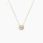 Collier Talisman Or Jaune Nacre Diamant - Colliers Femme | Histoire d&rsquo;Or