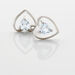 Boucles D'oreilles Puces Luann Or Blanc Topaze - Clous d'oreilles Femme | Histoire d’Or