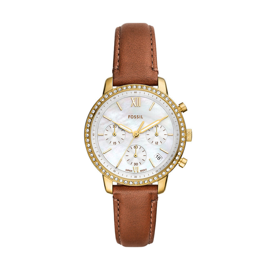 Montre Fossil Neutra Nacre Blanche - Montres Femme | Histoire d’Or