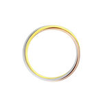 Alliance Entrelacee Demi Jonc Classique Or Tricolore - Alliances Unisex | Histoire d&rsquo;Or
