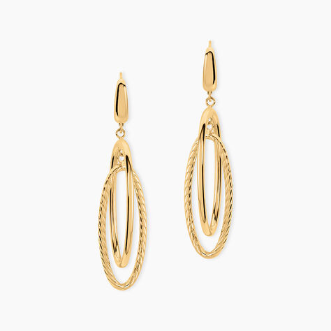 Boucles D'Oreilles Pendantes Francisek Or Jaune - Boucles d'oreilles pendantes Femme | Histoire d&rsquo;Or