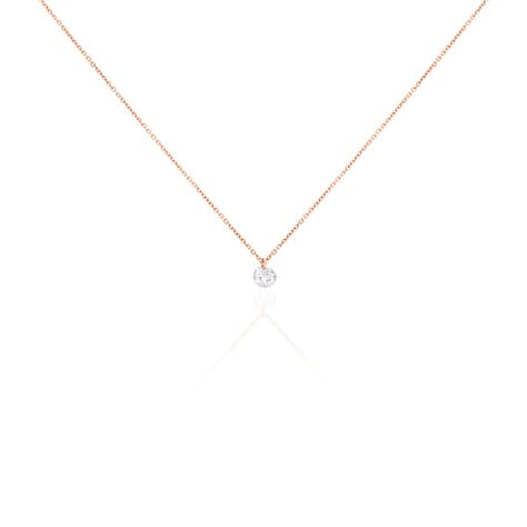 Collier Constantin Argent Rose Oxyde De Zirconium - Colliers fantaisie Femme | Histoire d’Or