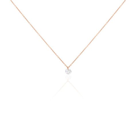 Collier Constantin Argent Rose Oxyde De Zirconium - Colliers fantaisie Femme | Histoire d’Or