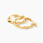 Cr&eacute;oles Falbala Or Jaune - Boucles d'oreilles cr&eacute;oles Femme | Histoire d&rsquo;Or